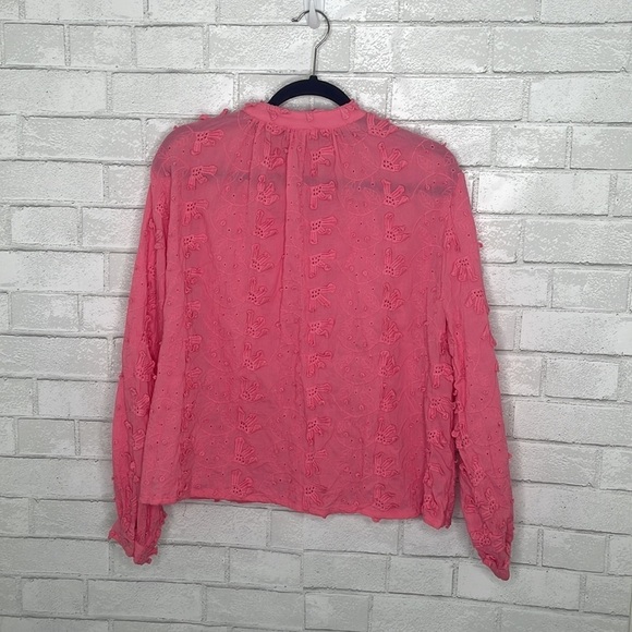 Anthropologie Seen/Worn/Kept Kathryn Textured Floral Blouse - Picture 8 of 13